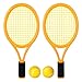 RuiyiF Kids Tennis Racket Set with Ball, Plastic Tennis Racquet for Children Outdoor Toys for Toddlers Age 3-5