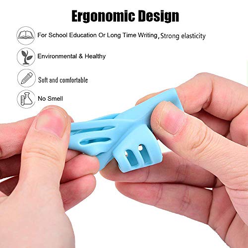 Pencil Grips - Pencil Grips for Kids Handwriting Pencil Grip Posture Correction Training Writing AIDS for Kids Toddler Preschoolers Students Children Special Needs (12PCS)