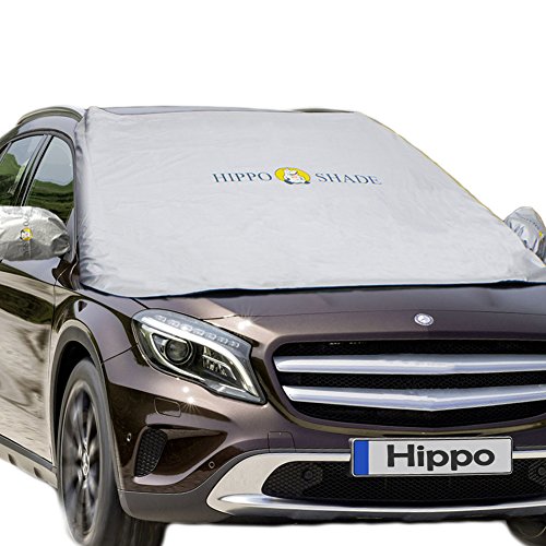 UPC 647336209174, Hippo Magnetic Car Windshield Sunshade&amp;Snow Cover with UV Rays,Ice,Frost Proof Full Protection - Standard Sun Visor Keep Vehicle Cool - Fit for Most Vehicle with Size 74.86&#39;&#39; ×49.25&#39;&#39;(Sliver)