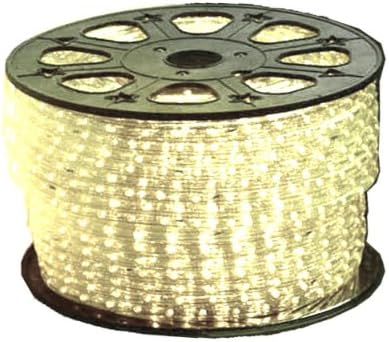 39.4 Feet Warm White LED Round Rope Lights 3/8 inch diameter - 110 Volts