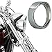 OVOTOR 7inch Round Headlight Trim Ring Visor Compatible with Harley 94-14 FLHR Touring Electra Glide Motorcycle Chrome Pack of 1