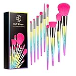 Party Queen Makeup Brushes 10 Pieces Make Up Set Foundation Powder Eyebrow Concealer Eyeshadow Cosmetic Brush Tool