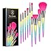 Party Queen Makeup Brushes 10 Pieces Make Up Set Foundation Powder Eyebrow Concealer Eyeshadow Cosmetic Brush Tool