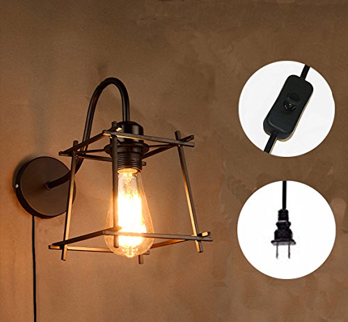 Industrial cage wall light