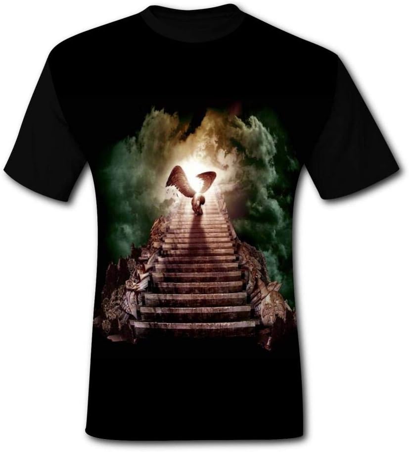 Stairway to Heaven LP-LED Zepp_elin T-Shirt Polo Fashion New Men's Tops Slim Fit Short Sleeve Casual Tees