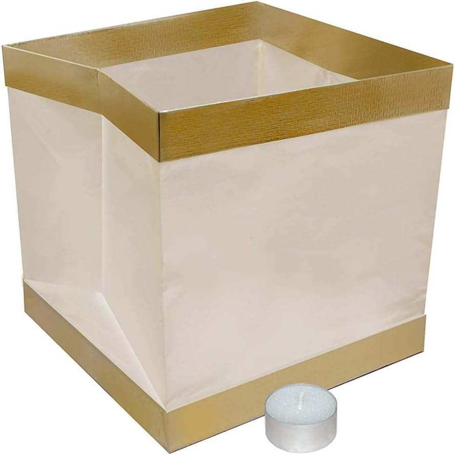 HomeABC Water Floating Candle Wish Lanterns,Set of 6