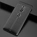 Cruzerlite Sony Xperia XZ3 Case, Cruzerlite Flexible Slim Case with Leather Texture Grip Pattern and Shock Absorption TPU Cover for Sony Xperia XZ3 (Black)