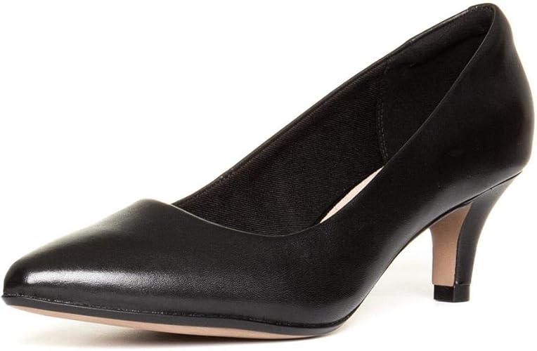 clarks kitten heel court shoes