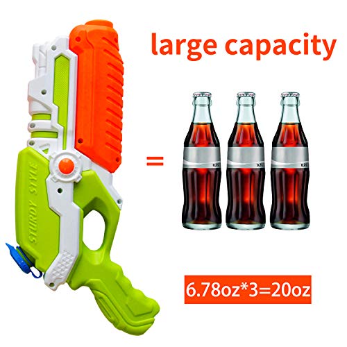 ToyerBee Water Guns for Kids, 2 Pack Squirt Guns Water Toys -Shoots Up to 35 Ft -for 4.5.6.7 Year Old Kids& Boys& Girls& Adults, Pools Party& Water Fight