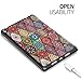 Hocase iPad Air 3rd Gen/iPad Pro 10.5 Case, Trifold Smart Case with Pencil Holder, Unique Pattern Design, Auto Sleep/Wake, Soft Back Cover for iPad A1701/A1709/A2152/A2123/A2153 - Mandala Flowers