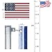 VINGLI Upgraded 20ft Aluminum Telescopic Flagpole, Heavy Duty Outdoor Halyard Flag Pole, Durable Kit Free with USA American Flag Frame, for Residential or Commercial