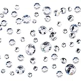 Pangda 5800 Pieces Clear Wedding Crystals 4 Sizes Table Confetti Decoration Acrylic Diamonds for Birthday Baby Shower Party Tables