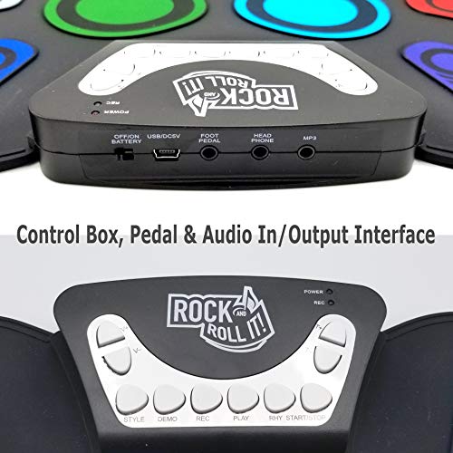 3 SpecDrum+Flexible+Beginners+Drumsticks+Headphones