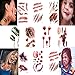 smile angel Halloween Simulation Scar Stickers Cosplay Wound Zombie Scars Waterproof Tattoo Stickers (10pcs)
