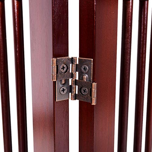 Dog Kennel & Run Accessory, 30" Configurable Folding 4 Panel Wood Fence - Thumbnail 7