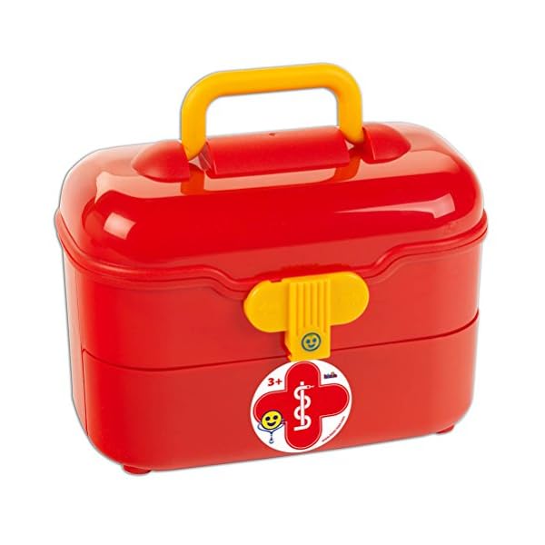 Theo Klein 4360 Arztkoffer I Inkl. elektronischem Blutdruckmessgerät I Zubehör für Doktor-Rollenspiele I Maße: 25 cm x 15 cm x 20 cm I Spielzeug für Kinder ab 3 Jahren – Bild 3