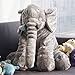 CHICVITA Large Stuffed Elephant Soft Animal Plush Toys, Grey, 24 inch/60cm