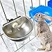 Hffheer 10PCS Rabbit Water Feeder Cage Stainless Steel Fix Bowl Anti-Scratch Drinking Water Bowl Rabbit Breeding Equipmentthumb 2