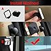 270?? Adjustable Backseats Blind Spot Mirror, Ampper Silicone Cover 3M Adhesive and Magnetic Swivel with Acrylic Lens, Square Convex Mirror for Rear Seat Blind Spot Check (Pack of 2)