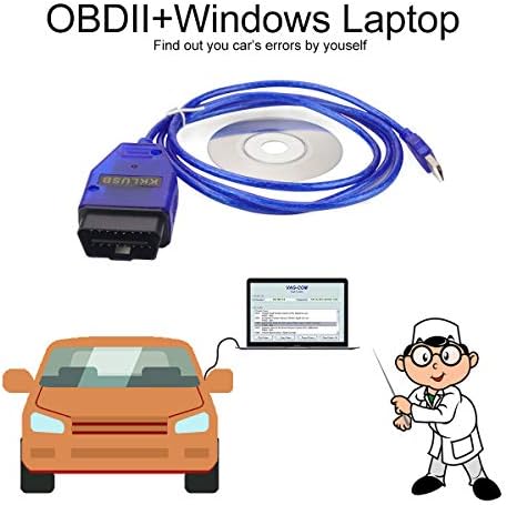 KKLUSB Vag Com 409.1 Cable USB and VAG-COM OBDII Interface Diagnostic Cable for Audi & Volkswagen