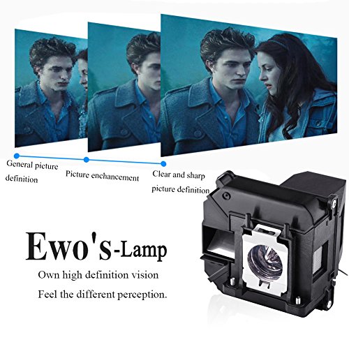 EWO'S Projector Lamp Bulb for Elplp60/v13h010l60 Epson PowerLite 420 425W 905 92 93 95 96W 1835 430 435W 915W D6150 v13h010l61/Elplp61 Replacement Projector Lamp Bulb