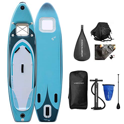 Sportstech ‘Aquemini’ Inflatable Stand Up Paddle Board with Kayak