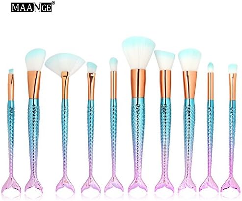 10Pcs color makeup brush glasses concealer make - up eye shadow pen suit make - up tools