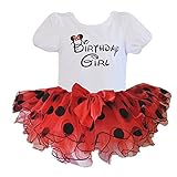 Birthday Girl T-Shirt with Polka Dot Tutu 2 pcs Set