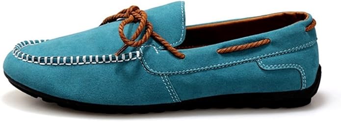 Amazon Obrigado 15年 春夏 メンズファッション デッキシューズ スリッポン レースアップ 通気性 ラウンドトゥ ファブリック カジュアル シンプル ブルー エメラルド ブラック 43 エメラルドグリーン Obrigado ローファー スリッポン