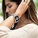 SWEES Leather Bands Compatible with Fitbit Blaze Smart Watch, Genuine Leather Replacement Band with Metal Frame Small & Large for Women Men, Champagne Gold, Rose Gold, Black, Brown, White, Grey, Beige