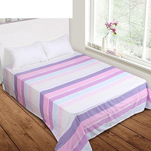 Plaid print cotton sheets/ single cotton double sheets-C 240x250cm(94x98inch)