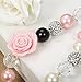FINREZIO 2 Pairs Cute Chunky Bubblegum Necklace and Bracelet set for Girls