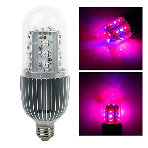 LVJING LED Plant Grow Light Corn Light Bulb 36w E27 Socket 23 Red + Blue SMD Chips 360