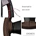 ZATOOTO Stitch DIY Steering Wheel Cover - Universal Auto 14.5-15 inch Brown Microfiber Leather Car Sew On Wrap Soft Anti-Slip for Women Men