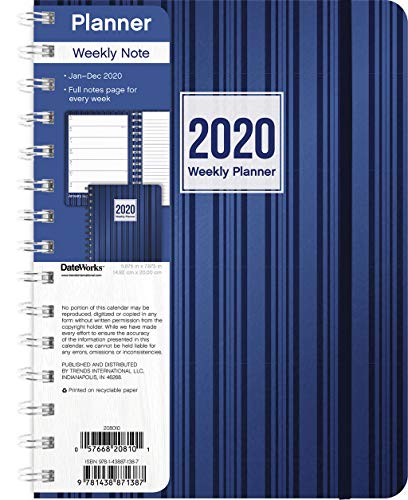 Classic Navy 2020 12-month Weekly Note Planner by