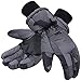 Simplicity Men's Thinsulate Insulation Winter Waterproof Ski Gloves,Black,L
