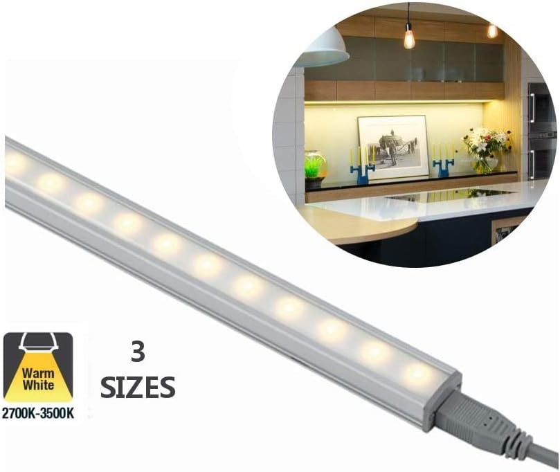 Ansell Axiom 12V LED Under Cabinet Kitchen Lights, Indoor Strip Lights 300mm | 4.5W Warm White (3K)