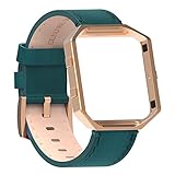 For Fitbit Blaze Bands Leather with Frame Small(5.5