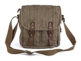 Gootium Vintage Canvas Messenger Bag Small Unisex Shoulder Satchel