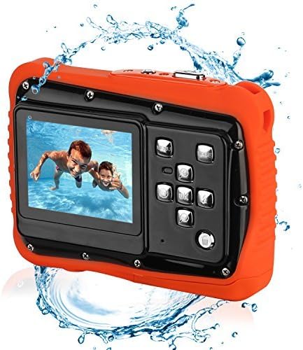 Bybrutek Kids Camera, 12MP HD Children Underwater 3M Waterproof Action Camera Camcorder, 2-Inch LCD, 4X Digital Zoom, 5 MP CMOS Digital Camera (Black)