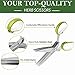 Chefast Heavy Duty Kitchen Shears and Herb Scissors Set: Combo Kit of Stainless Steel Food Scissors, 5-Blade Herb Cutter, and Two Jute Bags - Great for Meat, Poultry, Garden, Cooking and Crafts