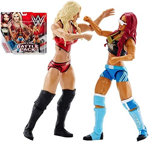 Sasha Banks vs Charlotte Flair WWE Series #47 Diva Wrestling Action Figure Set 6"