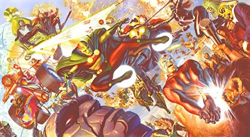 "The New Gods" by Alex Ross - Hand-Signed Publisher Proof Limited Edition of 7 - Giclee on Canvas - NEW 22x44 with COA - Officially Licensed and Published by DC Comics and Alex Ross Art