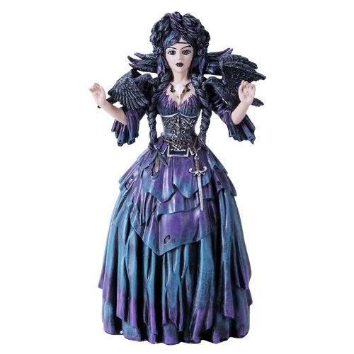 Celtic Goddess Morrigan Statue In Color