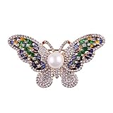 Teniu Animal Brooch for Women Men Rhinestone Crystal Brooch Diamond Brooch Pins Silver/Gold Plated(Valentines Day Gift)