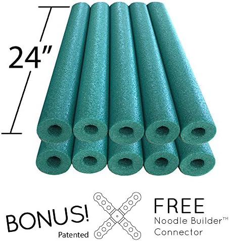 10 pack of 24 Inch Noodle Builder Noodles Green