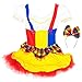 Unknown Cutie Clown Women's Halloween Costume Sexy Harlequin Circus Performer Dress, Multicolored, Small