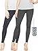 Matty M Womens Leggings (Pack of 2) with Lint Roller