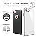 elago iPhone 7 Case [Glide][Jet White/Jet White] - [Multi-Option Case][Military Drop Test Certified][Sophisticated Shock Absorption] - for iPhone 7