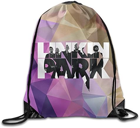 Creative Design Linkin Park Drawstring Backpack Sport Bag For Men And Women